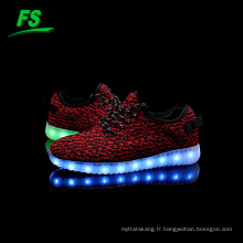 2016 led hommes chaussures de sport, led lumières femmes chaussures de course, led lumières enfants chaussures